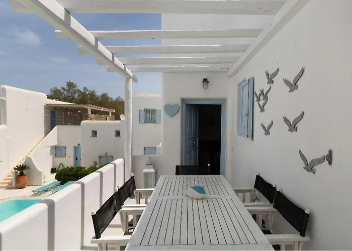Blue Heart Mykonos Up To 10 People Location * Mykonos Town